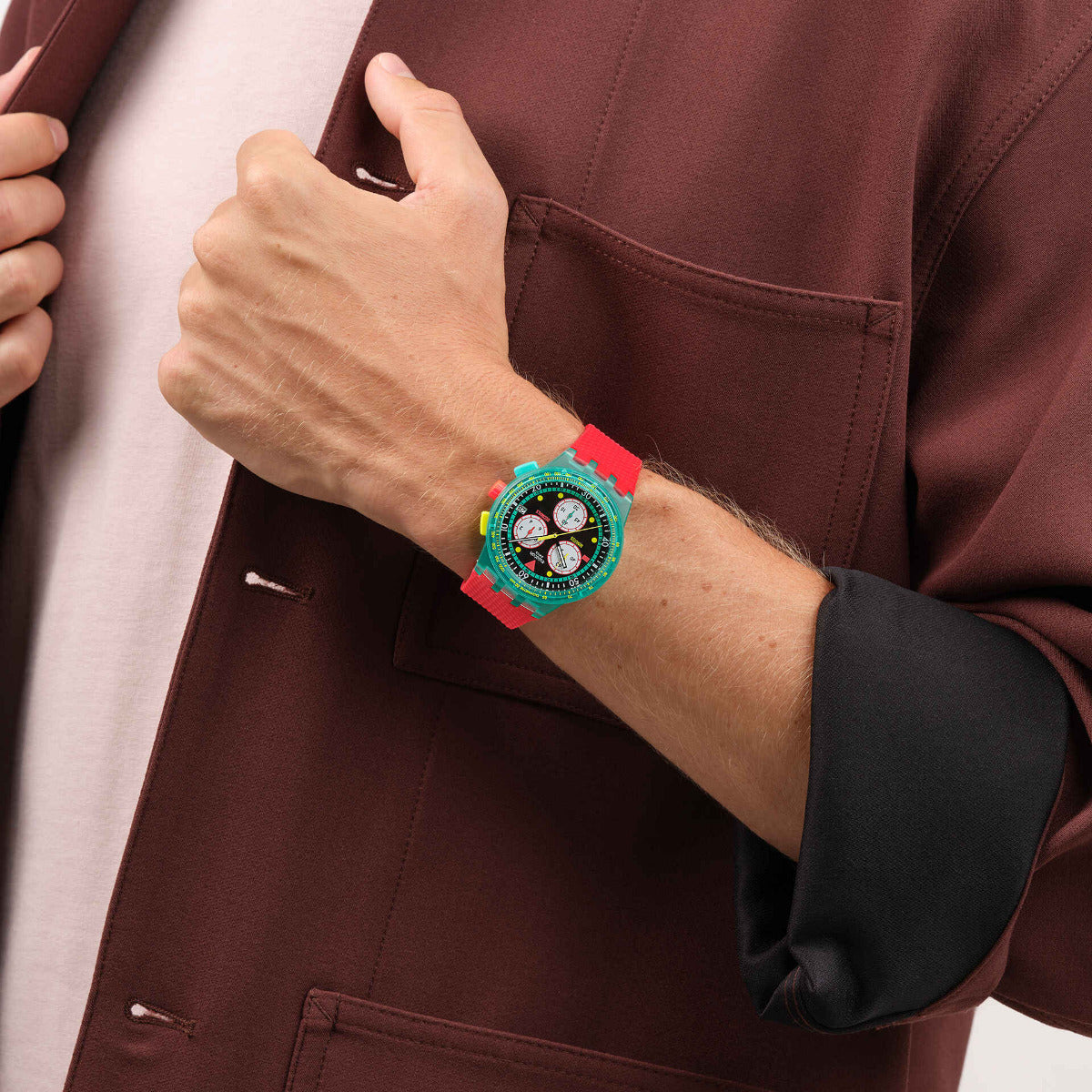 Swatch - NEON EMERALD CHRONO - SUSG409