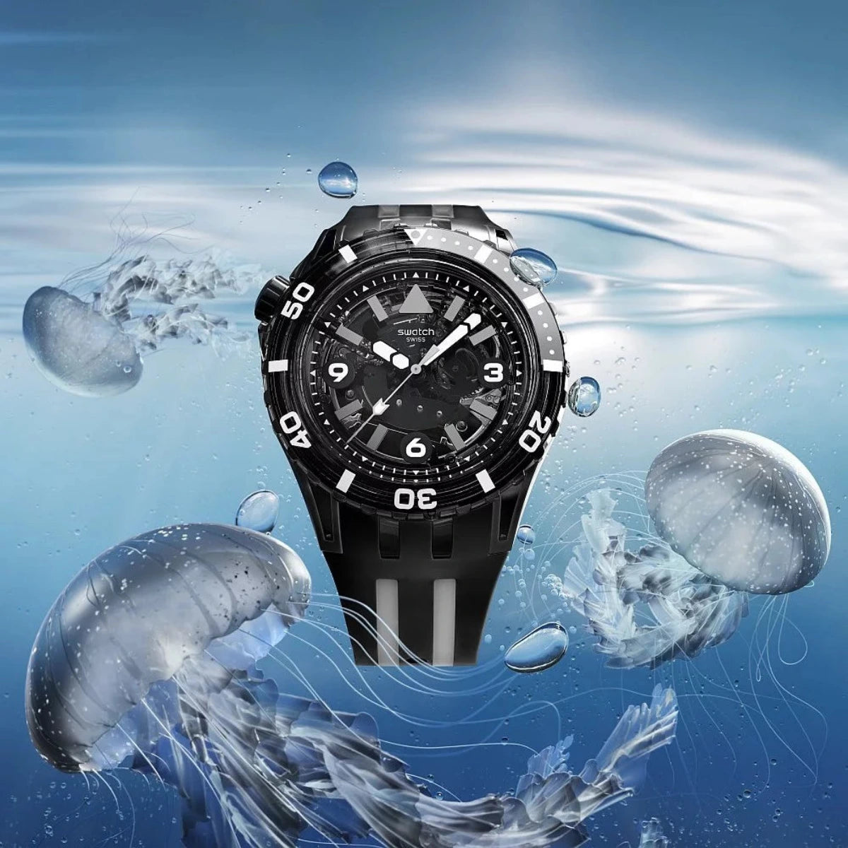Swatch - BLACK SEA NETTLE - SSCU09B100