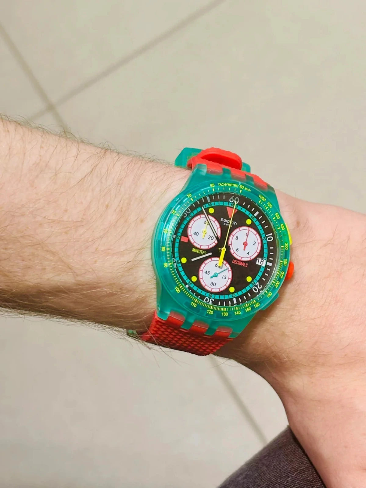 Swatch - NEON EMERALD CHRONO - SUSG409