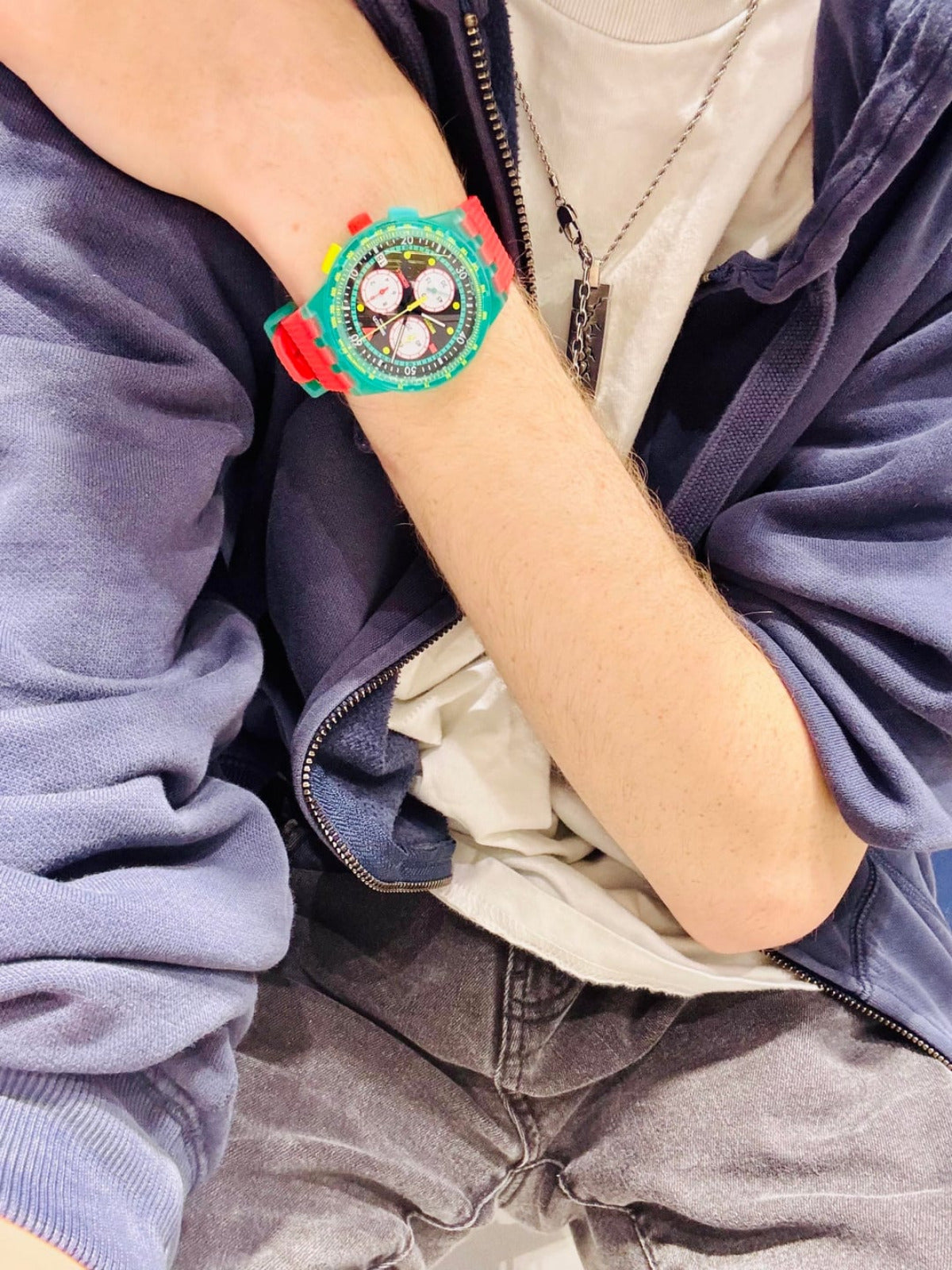 Swatch - NEON EMERALD CHRONO - SUSG409