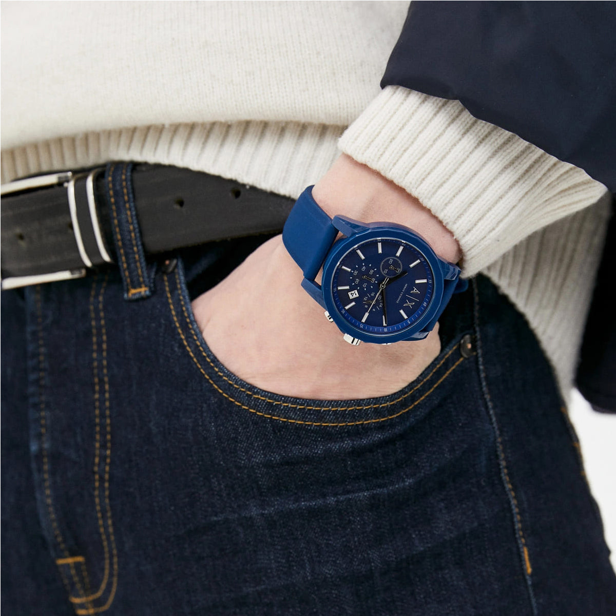 Versus Versace Tokyo Blue Silicone Strap Watch - 1BKFQE