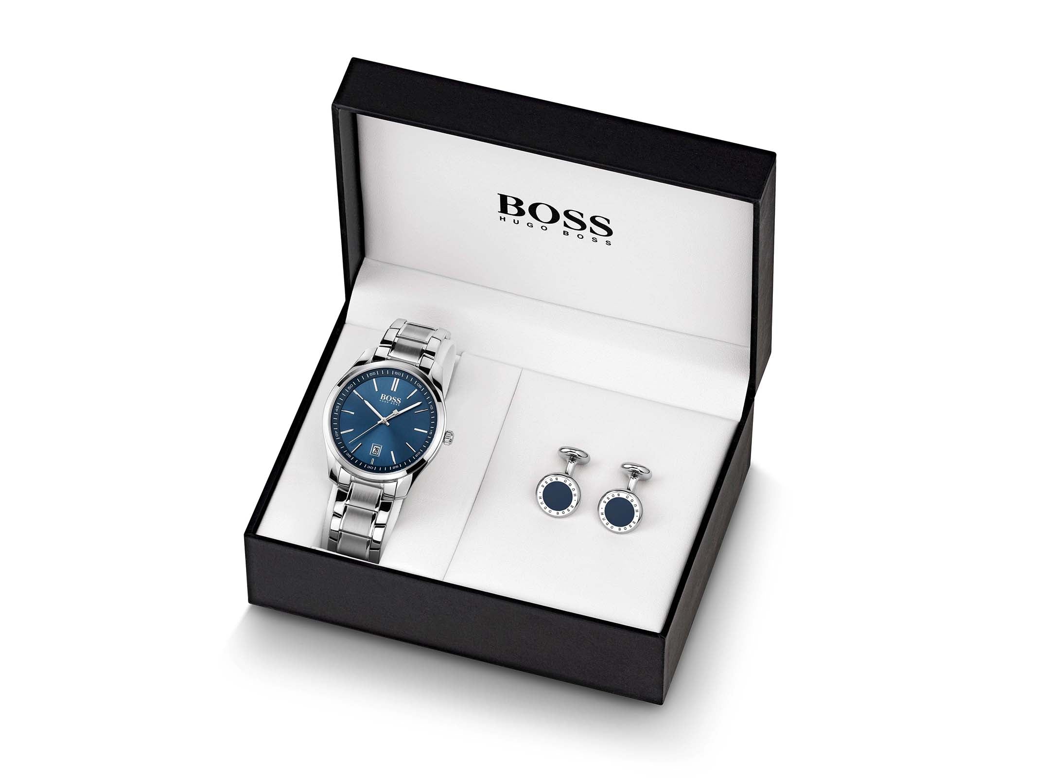 Hugo boss hotsell watch cufflink set