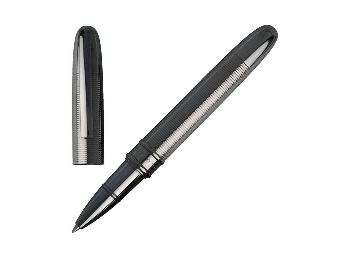 Boss - Stripe Dark Chrome Rollerball Pen - HSH6625D