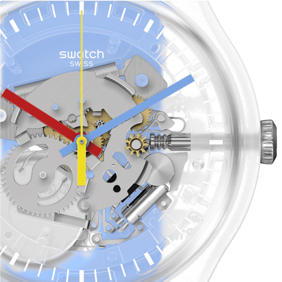 Swatch - Clearly Blue Striped - SUOK156