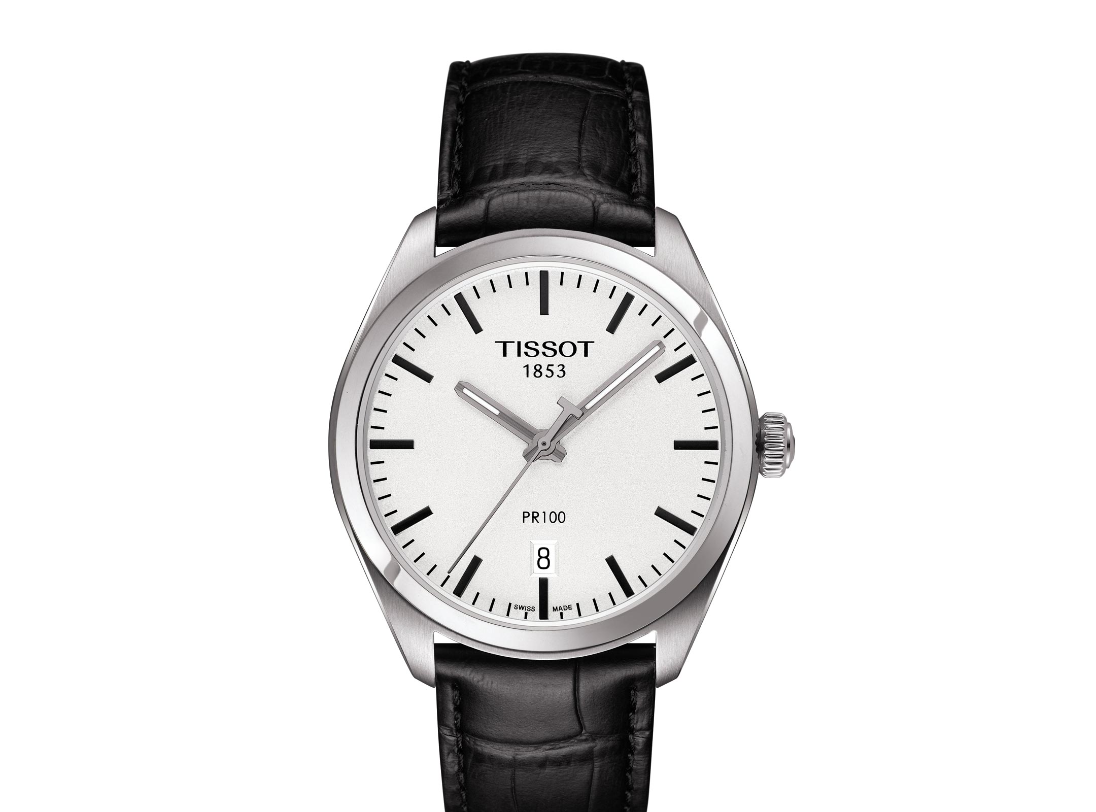 Tissot pr100 outlet leather strap