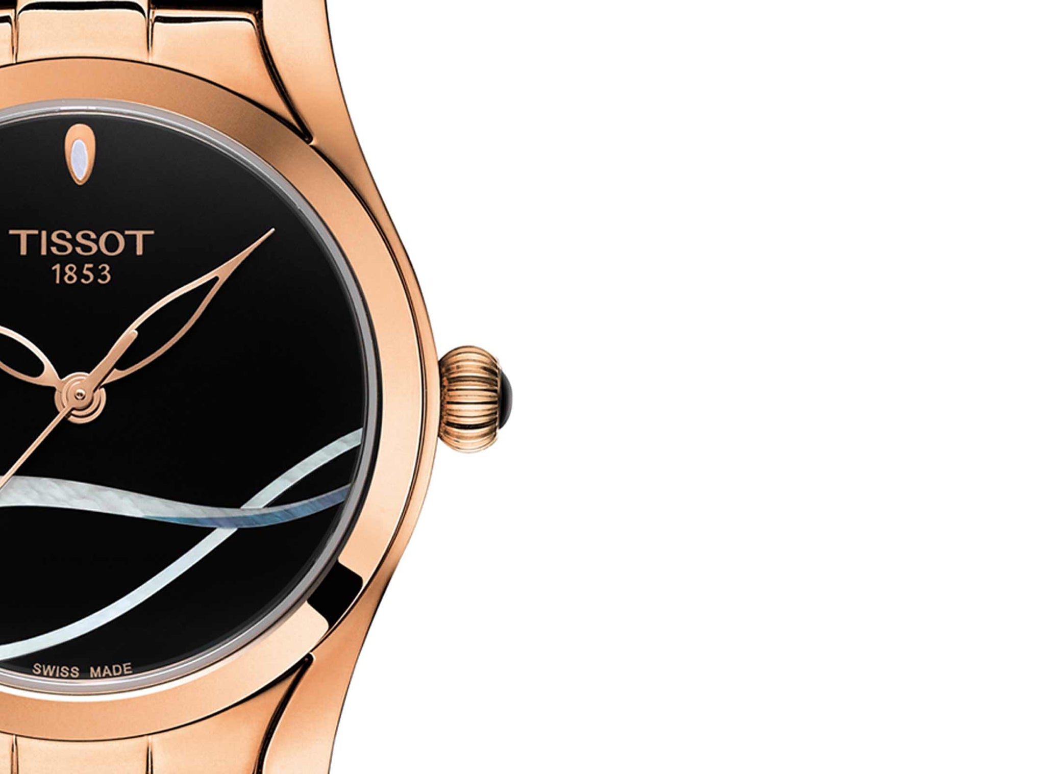 Tissot t outlet wave rose gold