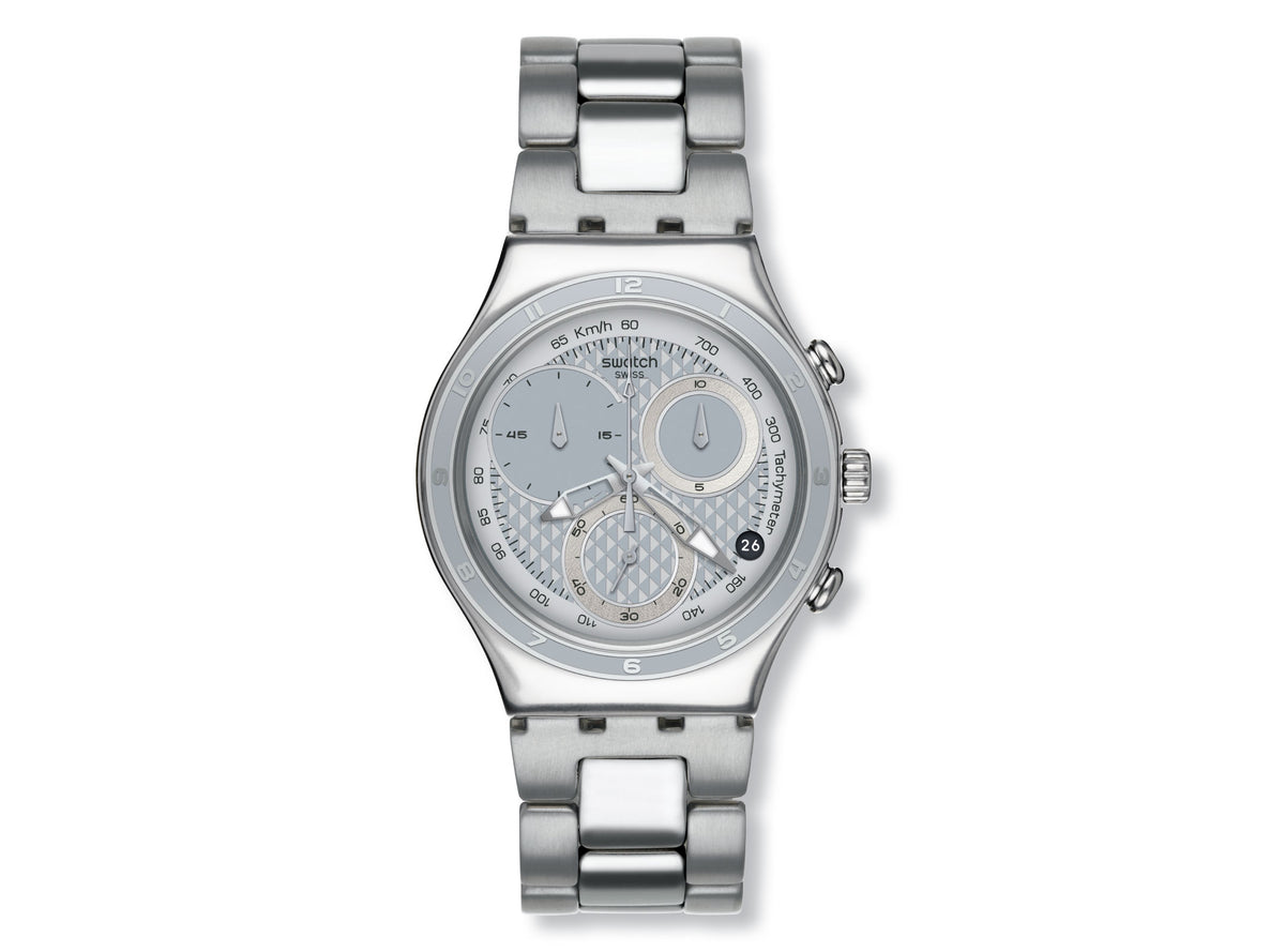 SWATCH - OBLIQUE END SILVER - YCS549G