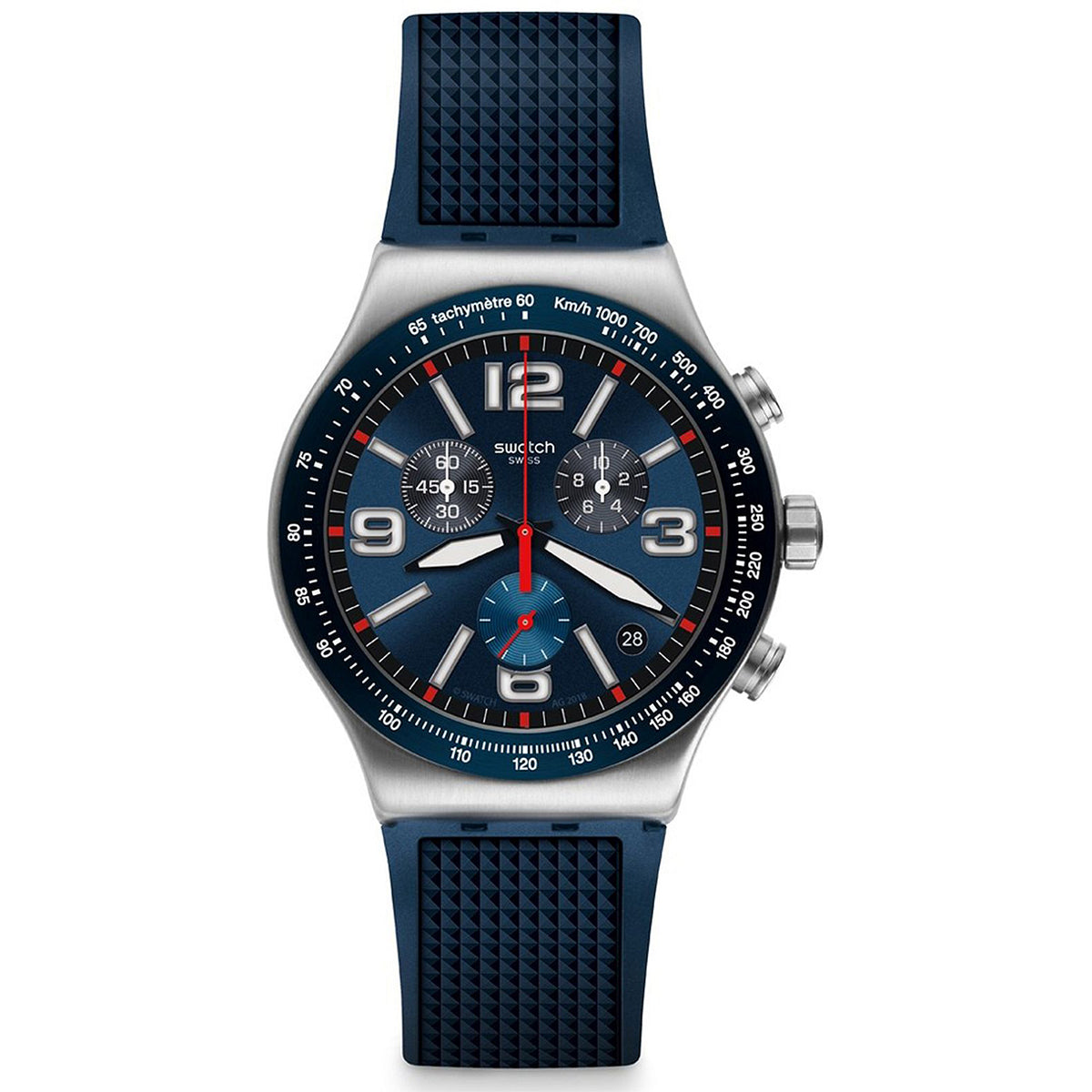 Swatch - Blue Grid - YVS454